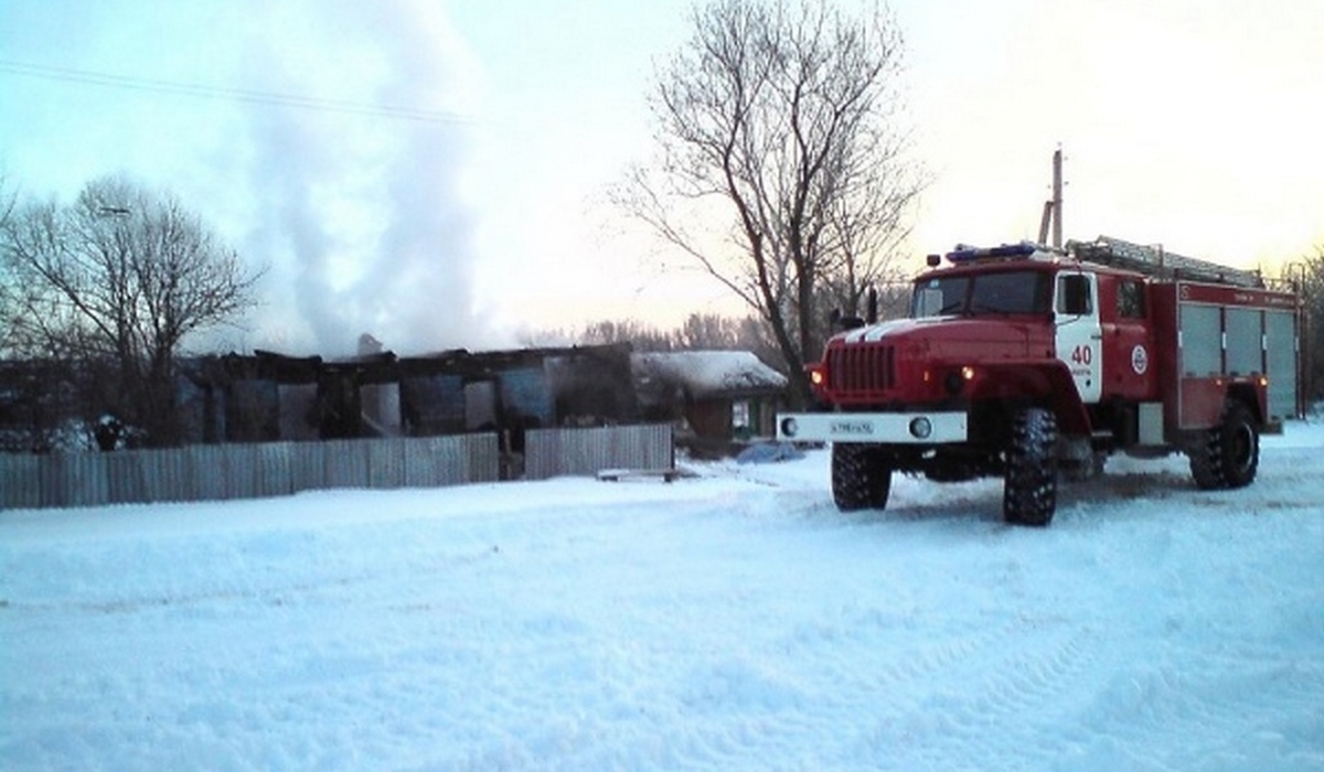 В Курской области на пожаре сгорел человек
