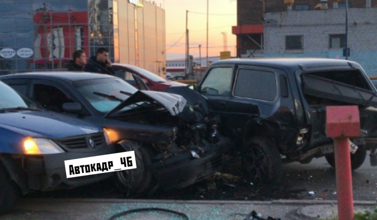 В Курске произошло массовое ДТП из-за нетрезвого водителя