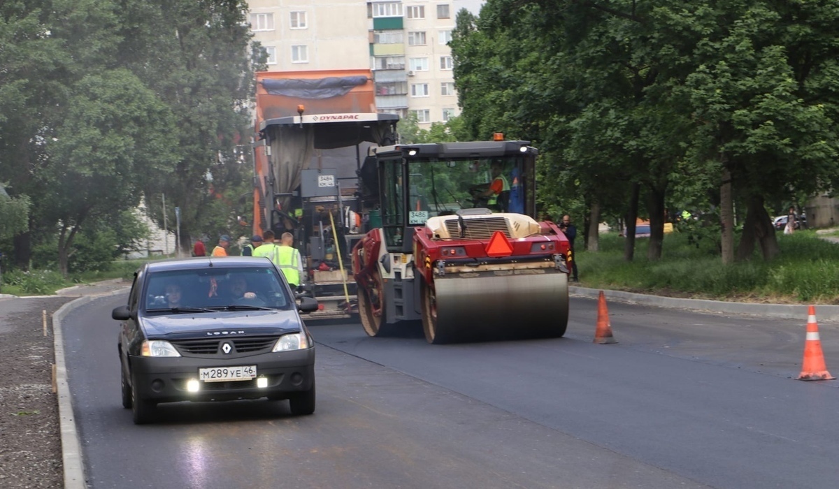 В Курске на 6 улицах 18 июня рабочие будут выполнять ремонт дорог